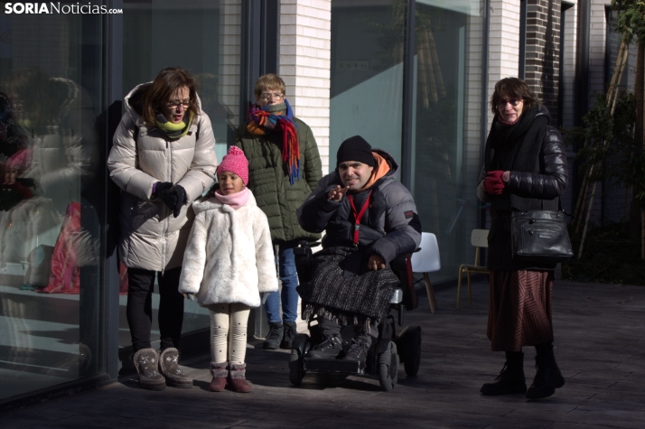 Una imagen de la llegada de los Señores de Oriente a ASPACE. /PC