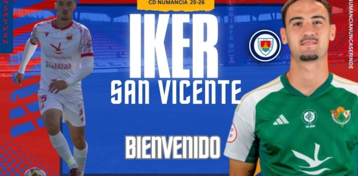Íker San Vicente apuntala la defensa del Numancia