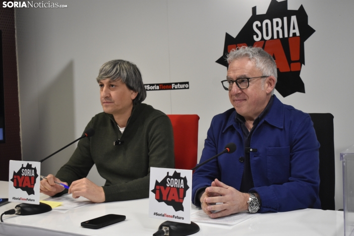 Rueda de prensa en la sede de Soria ¡Ya!