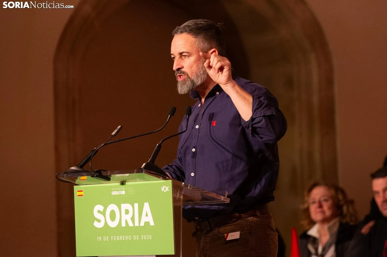 Foto 9 - 15M. Abascal carga en Soria contra el PSOE, el PP, Rufi&aacute;n y la inmigraci&oacute;n ilegal: &ldquo;Queremos ganar las elecciones en Castilla y Le&oacute;n&rdquo;