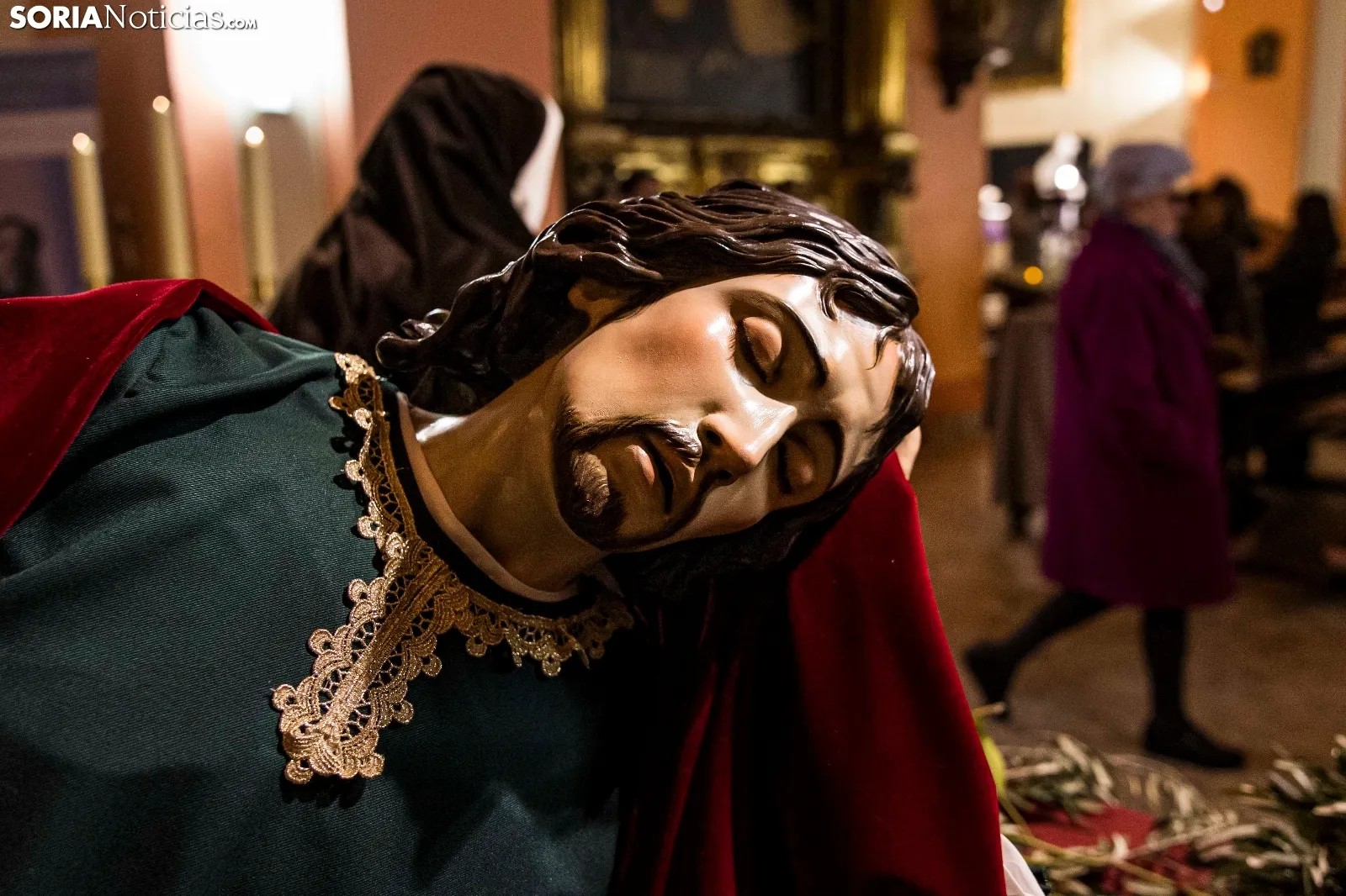 La Cofradía del Huerto presenta tres nuevas figuras históricas hechas en Sevilla para la Semana Santa soriana./ Viksar Fotografía