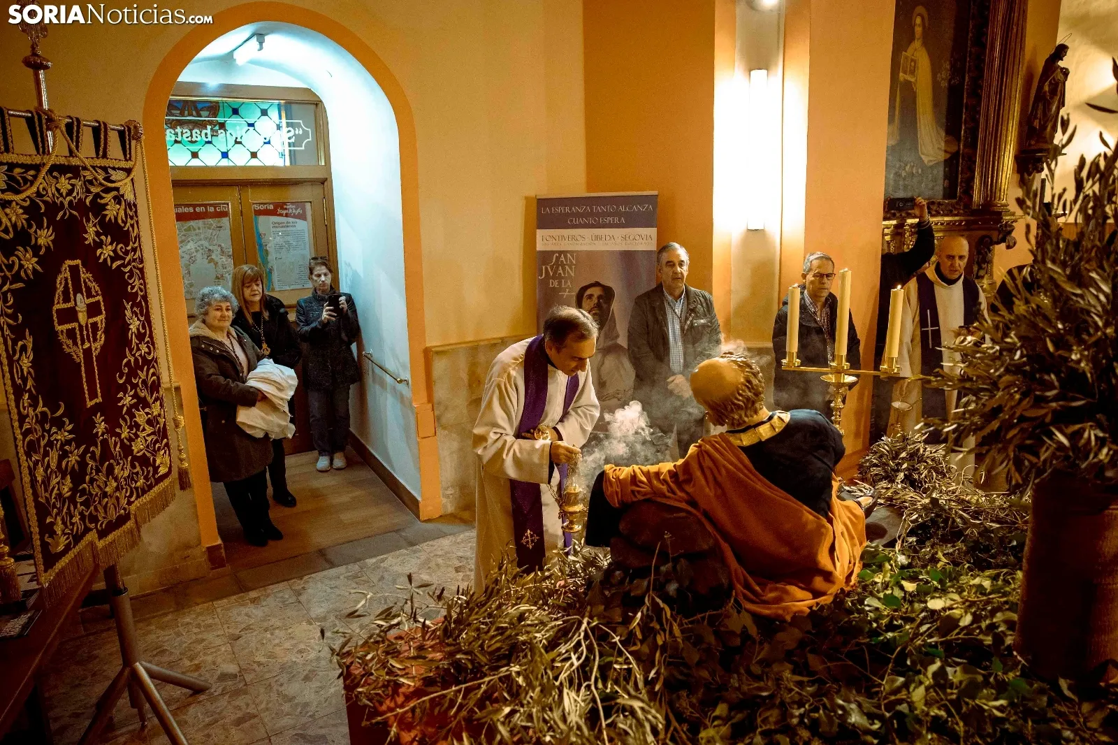 La Cofradía del Huerto presenta tres nuevas figuras históricas hechas en Sevilla para la Semana Santa soriana./ Viksar Fotografía
