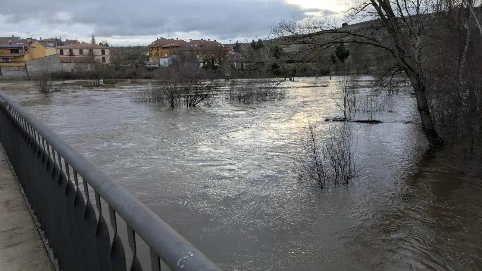 Garray amanece inundada este miércoles. SN