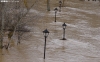 Imagen del Duero desbordado este domingo en San Esteban de Gormaz. /PC