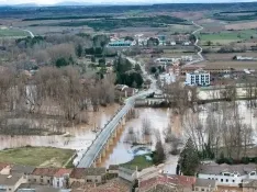 Estado del cauce en San Esteban de Gormaz. , Marcos de Marcos (IberianDrone).