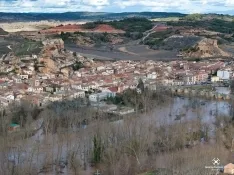 Estado del cauce en San Esteban de Gormaz. , Marcos de Marcos (IberianDrone).