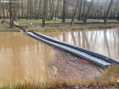 Imágenes del Duero a su paso por la capital soriana. /SN