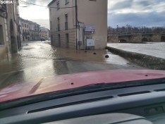 Una imagen de San Esteban de Gormaz esta mañana de sábado, 14 de febrero. /SN
