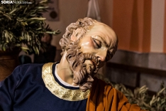 La Cofradía del Huerto presenta tres nuevas figuras históricas hechas en Sevilla para la Semana Santa soriana./ Viksar Fotografía