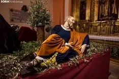 La Cofradía del Huerto presenta tres nuevas figuras históricas hechas en Sevilla para la Semana Santa soriana./ Viksar Fotografía