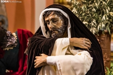 La Cofradía del Huerto presenta tres nuevas figuras históricas hechas en Sevilla para la Semana Santa soriana./ Viksar Fotografía