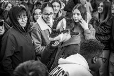 La quedada ‘Therian’ congrega tan solo a 2 humanos que se sienten perros y a centenares de curiosos./ Viksar Fotografía