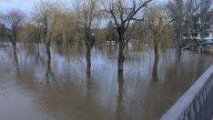 Garray amanece inundada este miércoles. SN