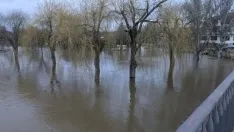 Garray amanece inundada este miércoles. SN
