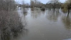 Garray amanece inundada este miércoles. SN