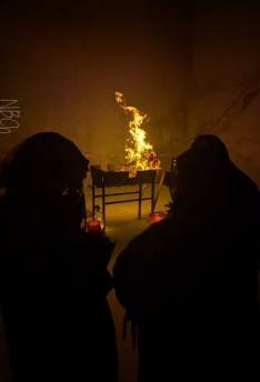 Varias imágenes del Entierro de la Sardina en Utrilla este pasado sábado. SN