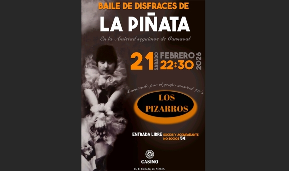 Este sábado, baile de La Piñata en el Casino