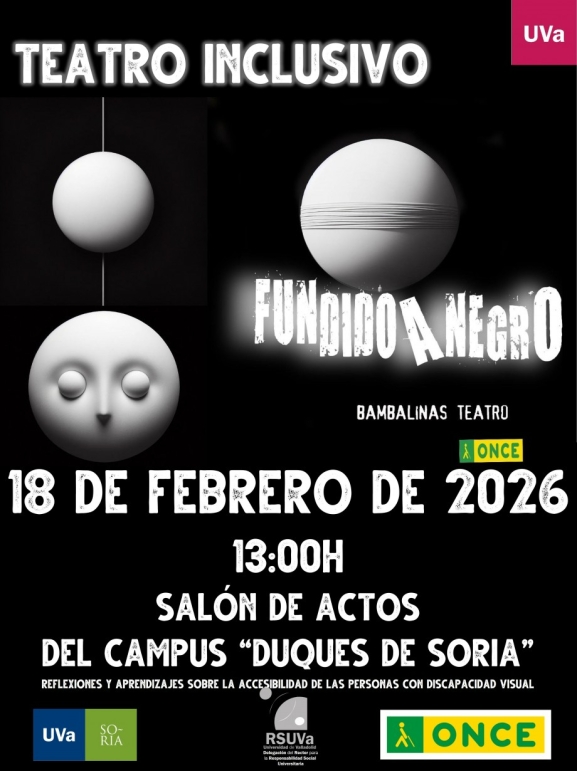 El grupo de la ONCE Bambalinas representa Fundido a negro en el Campus de Soria