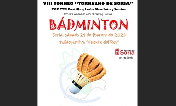Récord en el VIII Torneo del Torrezno de bádminton en Soria