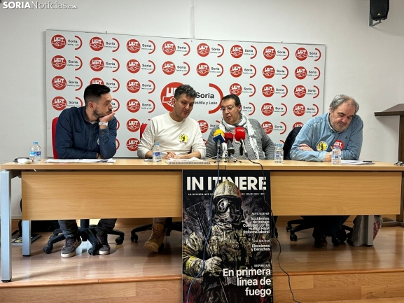 UGT denuncia en Soria la inactividad absoluta de la Junta ante los incendios