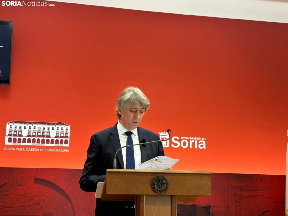 Soria solicita el 2% cultural para actuar en la muralla y la calle Alberca