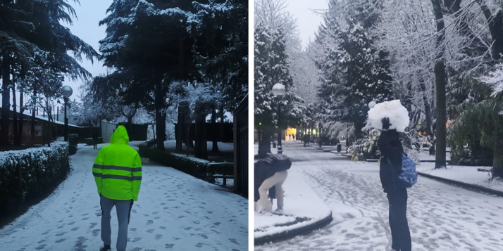Soria amanece nevada para alegr&iacute;a de unos y sufrimiento de otros