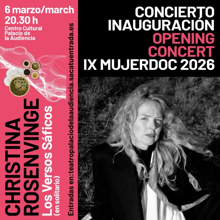 Concierto de Christina Rosenvinge en Soria: Inauguración mujerDoc 2026