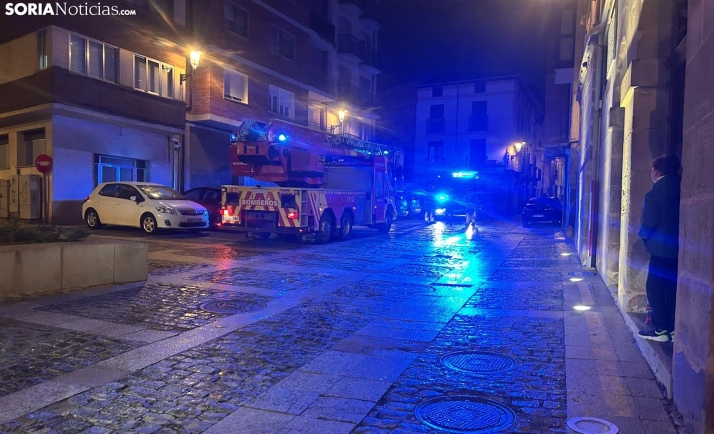 Intervención de Bomberos en el Casco Viejo