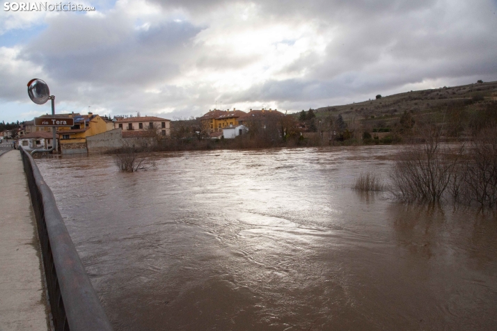 Crecida del Duero 12 febrero en Soria 