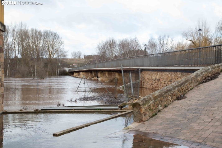 Crecida del Duero 12 febrero en Soria 
