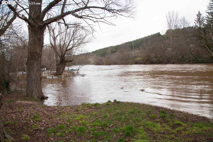 Crecida del Duero 12 febrero en Soria 