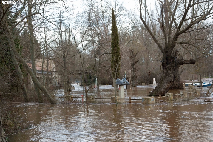 Crecida del Duero 12 febrero en Soria 