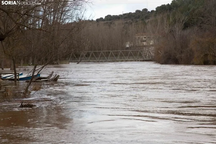 Crecida del Duero 12 febrero en Soria 