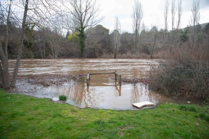 Crecida del Duero 12 febrero en Soria 