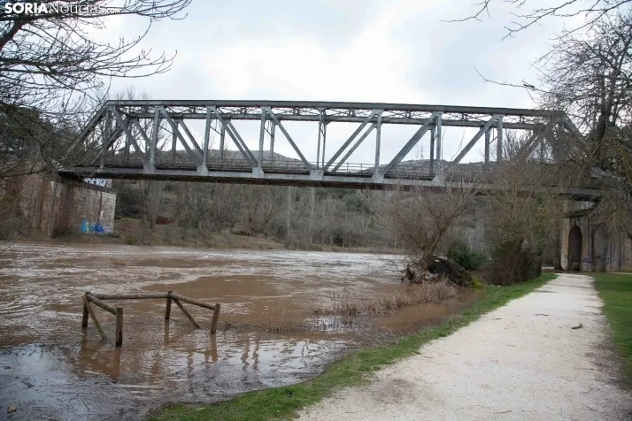 Crecida del Duero 12 febrero en Soria 