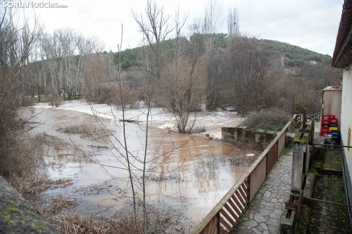 Crecida del Duero 12 febrero en Soria 
