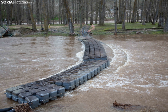 Crecida del Duero 12 febrero en Soria 
