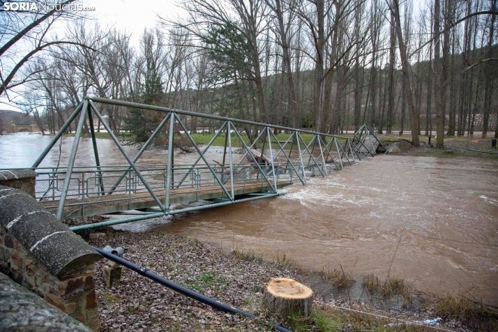 Crecida del Duero 12 febrero en Soria 
