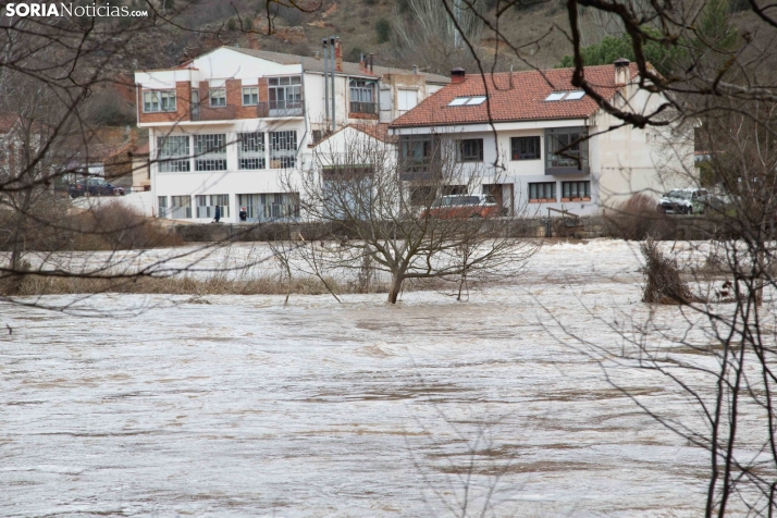Crecida del Duero 12 febrero en Soria 