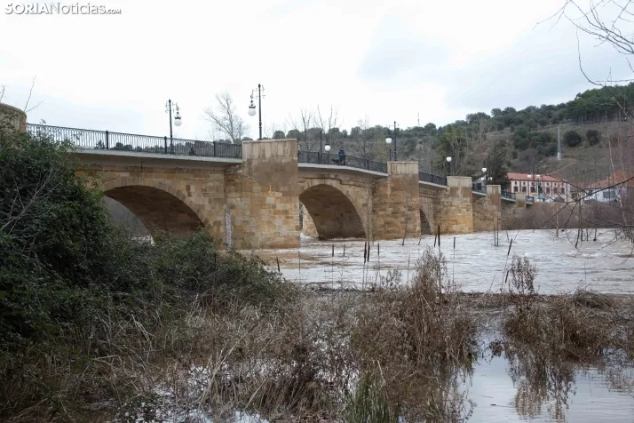 Crecida del Duero 12 febrero en Soria 