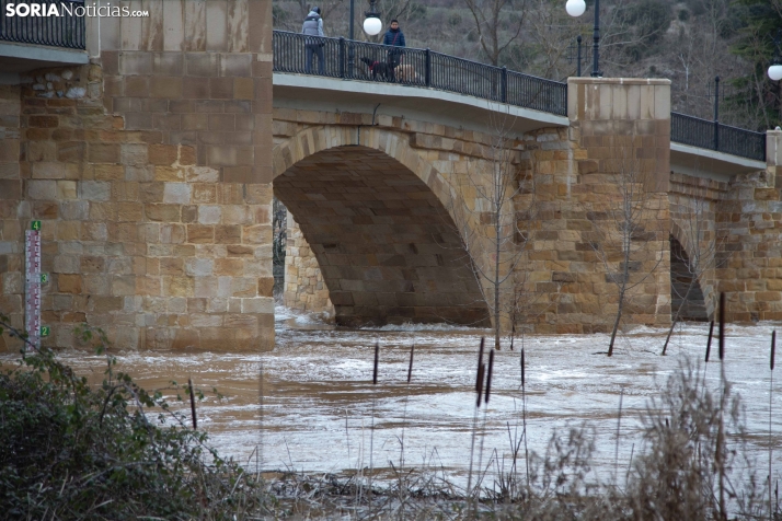 Crecida del Duero 12 febrero en Soria 