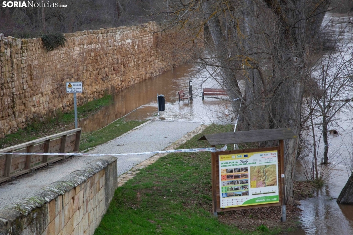 Crecida del Duero 12 febrero en Soria 