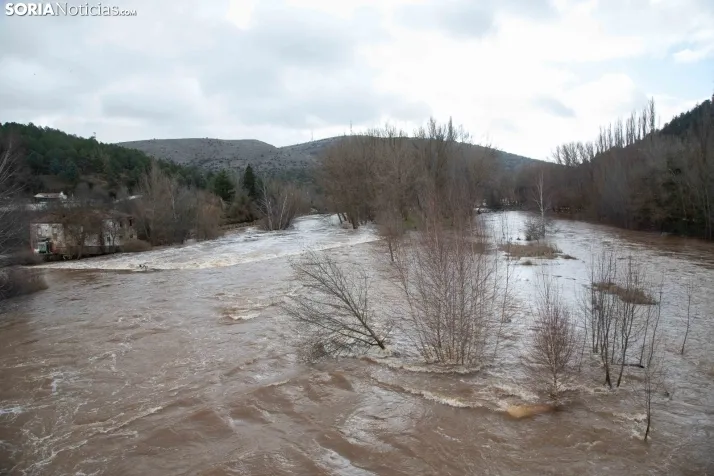 Crecida del Duero 12 febrero en Soria 