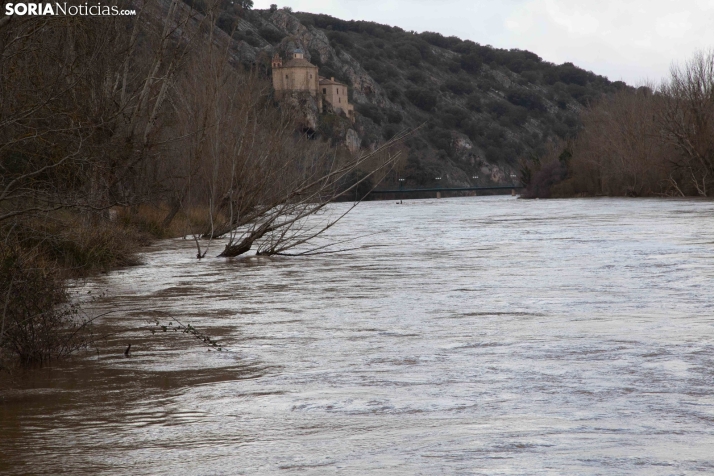 Crecida del Duero 12 febrero en Soria 