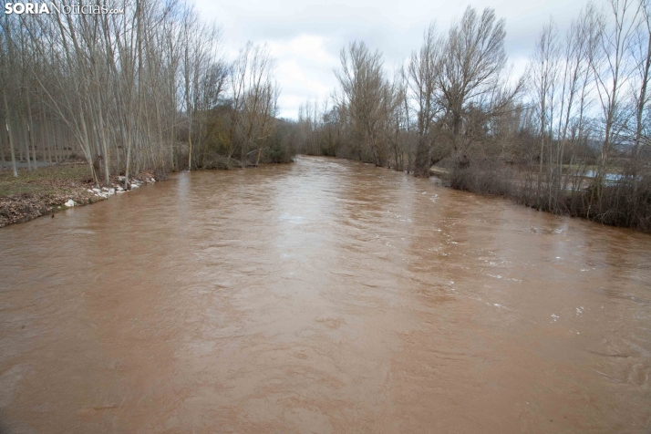 Crecida del Duero 12 febrero en Soria 