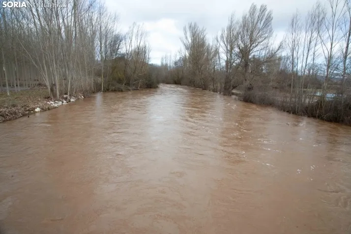 Crecida del Duero 12 febrero en Soria 