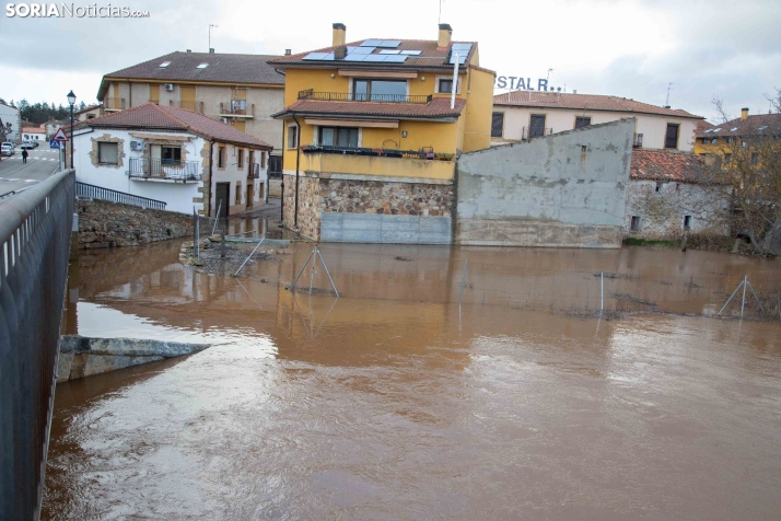 Crecida del Duero 12 febrero en Soria 