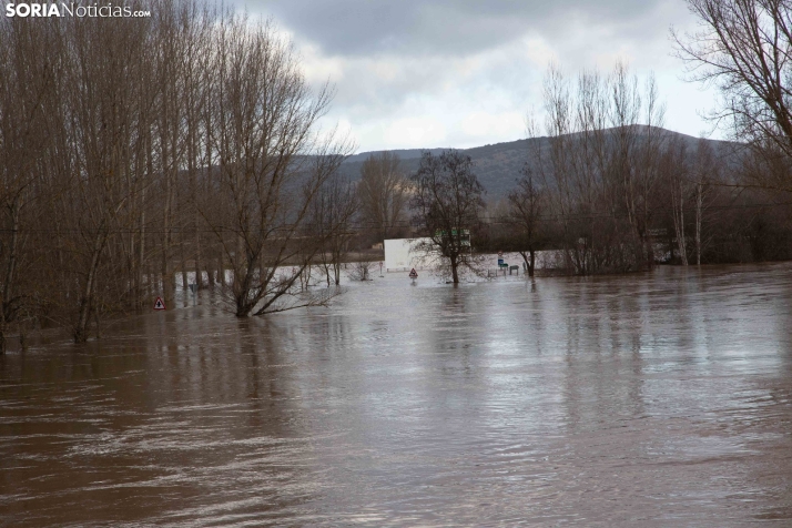 Crecida del Duero 12 febrero en Soria 