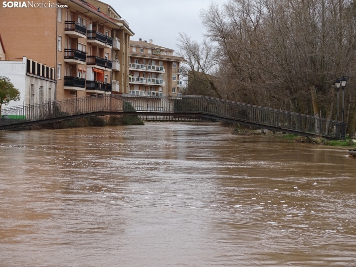 Una imagen este mediodía del entorno del Duero en San Esteban. /PC