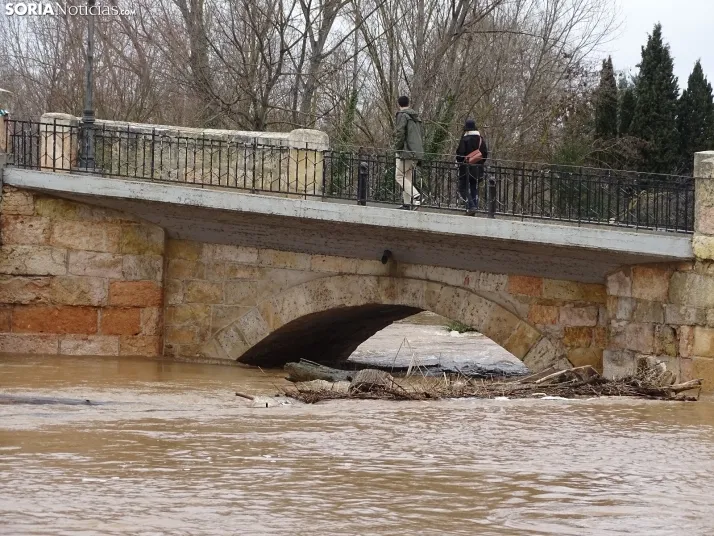 Una imagen este mediodía del entorno del Duero en San Esteban. /PC